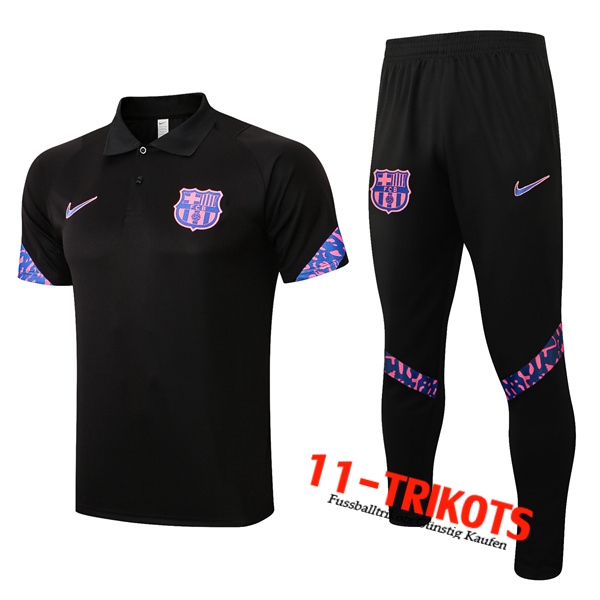 FC Barcelona Poloshirt + Hose Schwarz 2022/2023