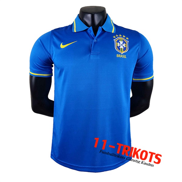 Brasilien Poloshirt Blau 2022/2023