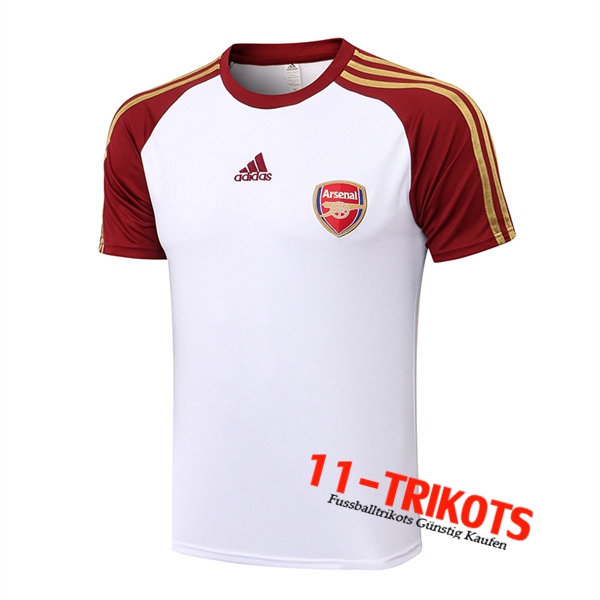 Arsenal Trainingstrikot Weiß/Rot 2022/2023