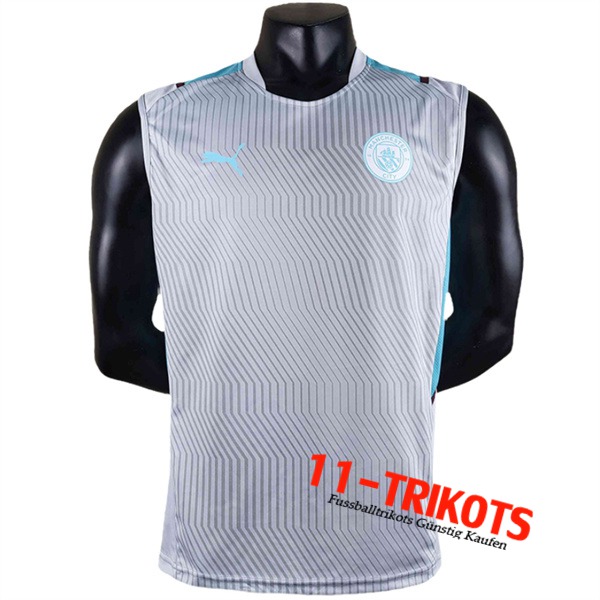 Manchester City Trainings-Tanktop Grau 2022/2023