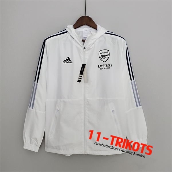 Arsenal Windjacke Weiß 2022/2023