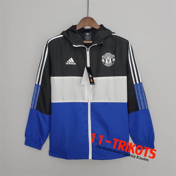 Manchester United Windjacke Weiß/Blue/Schwarz 2022/2023