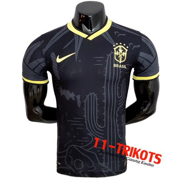 Brasilien Player Version Schwarz Trikot 2022/2023