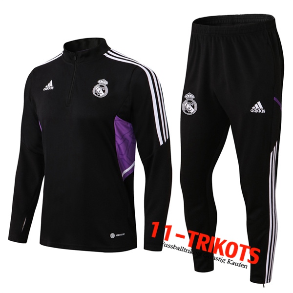 Real Madrid Trainingsanzug Schwarz 2022/2023