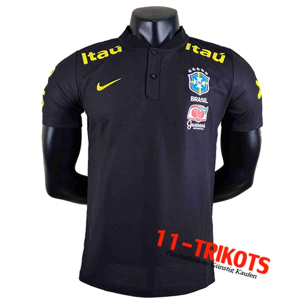 Brasilien Poloshirt Schwarz 2022/2023