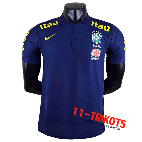 Brasilien Poloshirt Navy blau 2022/2023