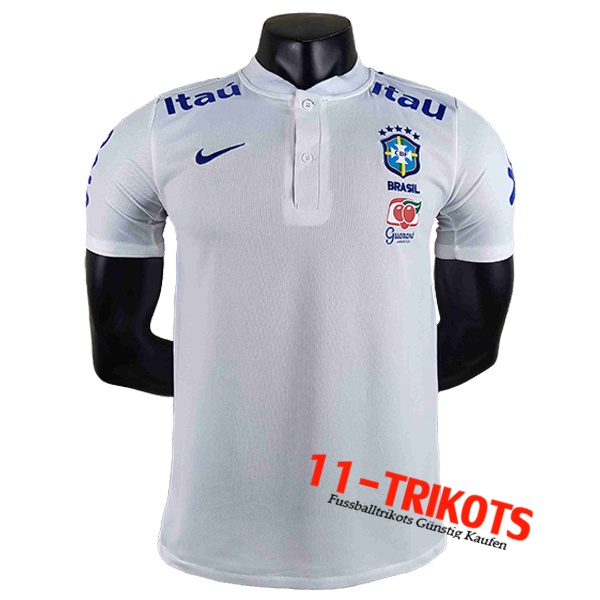 Brasilien Poloshirt Weiß 2022/2023