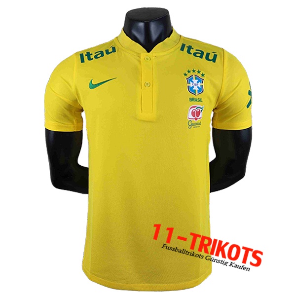 Brasilien Poloshirt Gelb 2022/2023