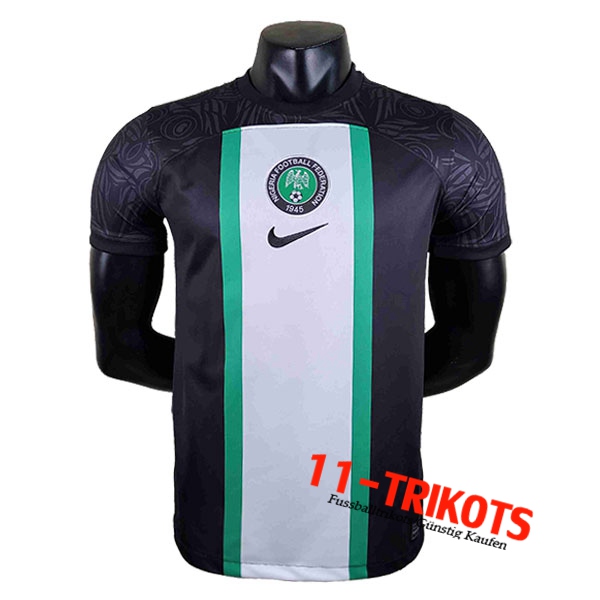 Nigeria Trikot Schwarz/Weiß 2022/2023