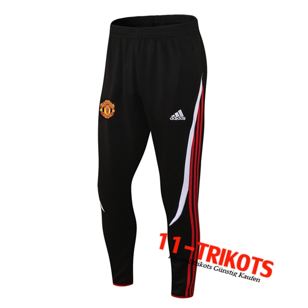 Manchester United Trainingshose Schwarz/Rot 2022/2023