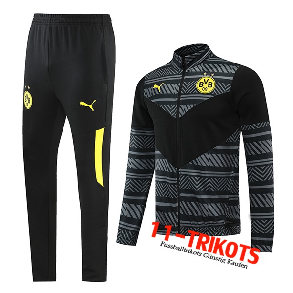 Dortmund BVB Trainingsanzug (Jacke) Schwarz 2022/2023