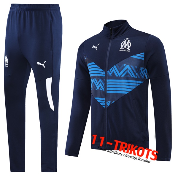 Marseille OM Trainingsanzug (Jacke) Blau Marin 2022/2023