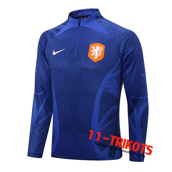 Niederlande Training Sweatshirt Blau 2022/2023