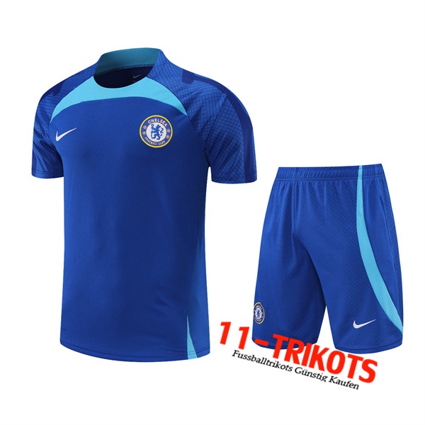 FC Chelsea Trainingstrikot +Shorts Blau 2022/2023
