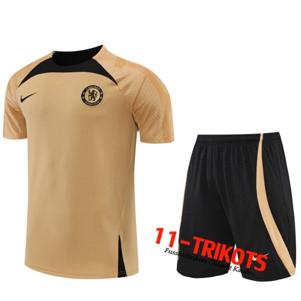 FC Chelsea Trainingstrikot +Shorts Gelb 2022/2023