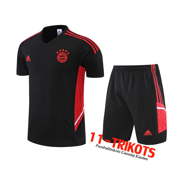 Bayern München Trainingstrikot +Shorts Schwarz 2022/2023