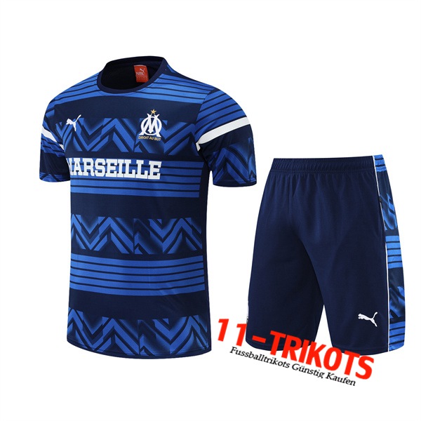 Marseille Trainingstrikot +Shorts Blau 2022/2023