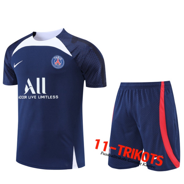 PSG Trainingstrikot +Shorts Navy blau 2022/2023