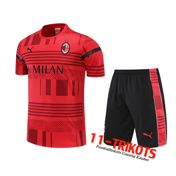 AC Milan Trainingstrikot +Shorts Rot 2022/2023