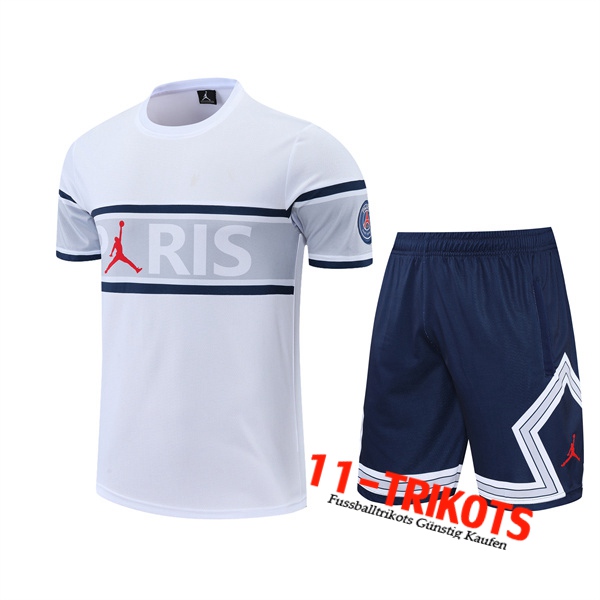 Jordan PSG Trainingstrikot +Shorts Schwarz/Weiß 2022/2023