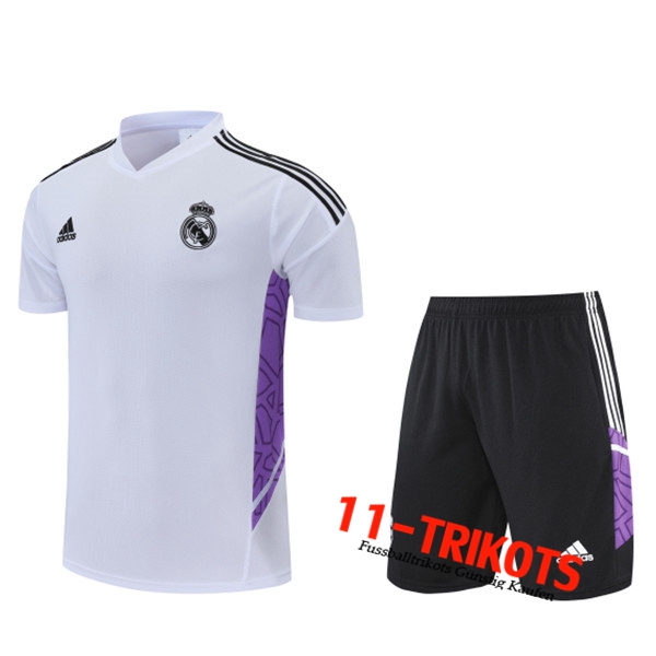 Real Madrid Trainingstrikot +Shorts Schwarz 2022/2023