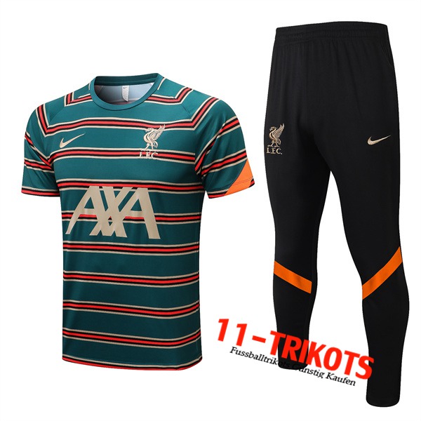 FC Liverpool Trainingstrikot + Hose Grün/Rot 2022/2023