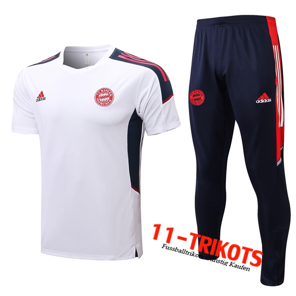 Bayern München Trainingstrikot + Hose Weiß 2022/2023