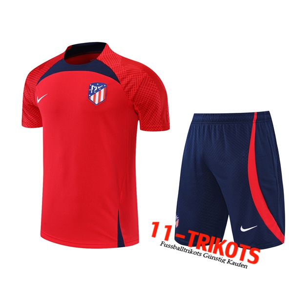 Atletico Madrid Trainingstrikot +Shorts Rot 2022/2023