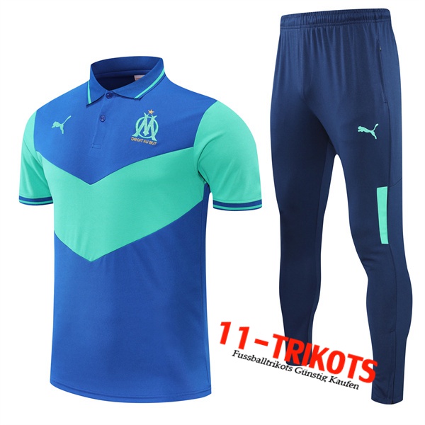 Marseille OM Poloshirt Blau 2022/2023