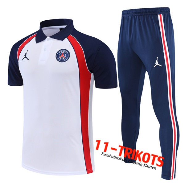 Jordan PSG Poloshirt Weiß 2022/2023