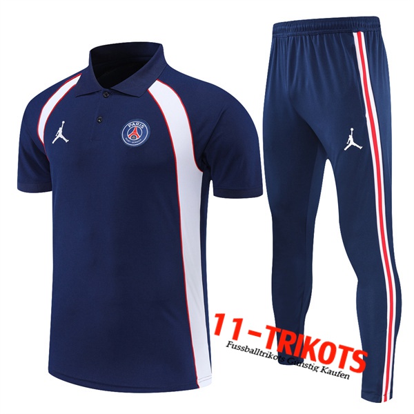 Jordan PSG Poloshirt Navy blau 2022/2023