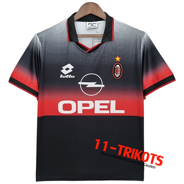 AC Milan Trikot Retro Schwarz 1995/1996