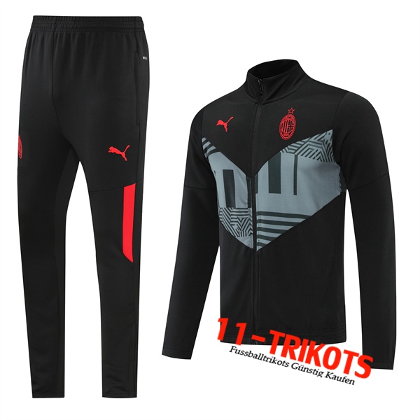 AC Milan Trainingsanzug(Jacke) Schwarz 2022/2023