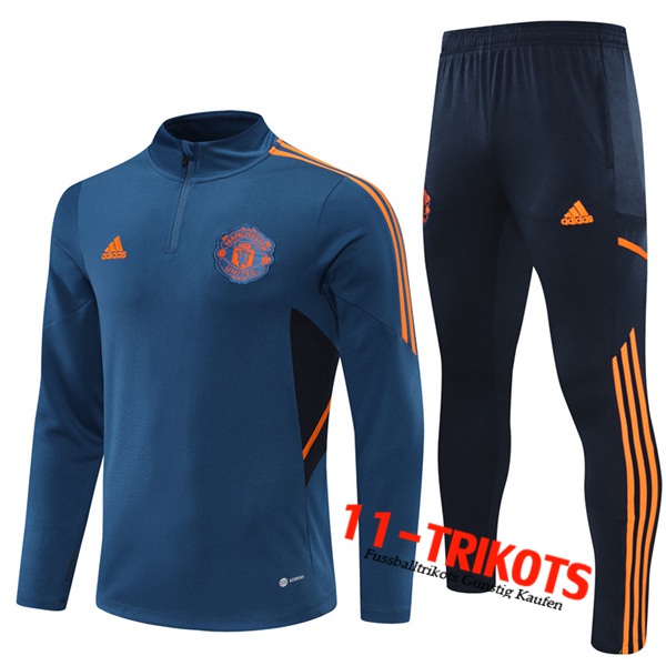 Manchester United Trainingsanzug Blau 2022/2023