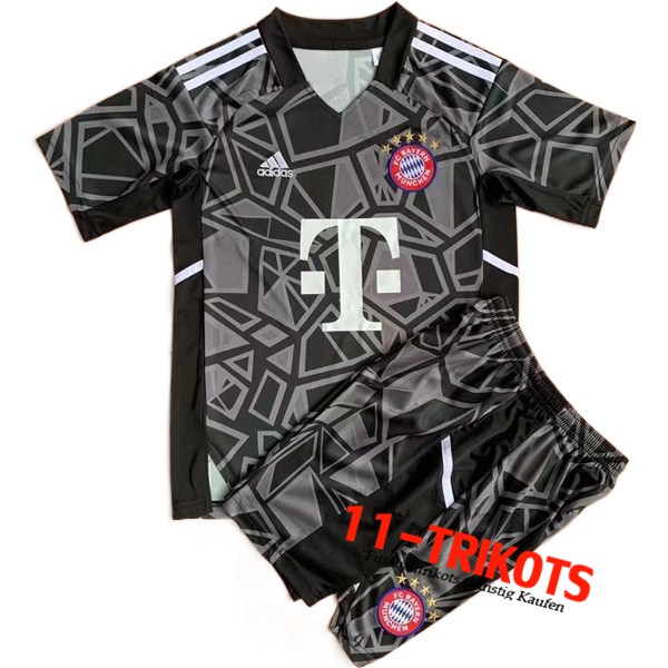 Bayern München Trikot Kinder Torhuter Schwarz 2022/2023