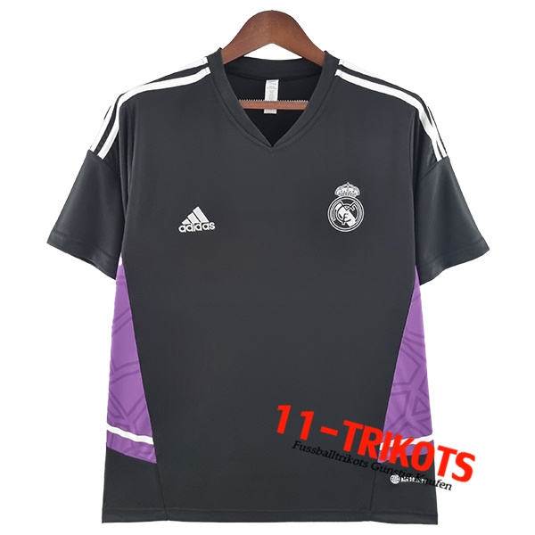 Real Madrid Trainingstrikot Schwarz/Pourpre 2022/2023