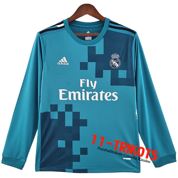 Real Madrid Retro Auswärtstrikot Langarm 2017/2018