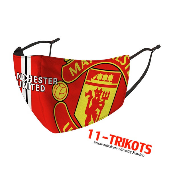 Manchester United Atemschutzmaske Rot Reutilisable -02