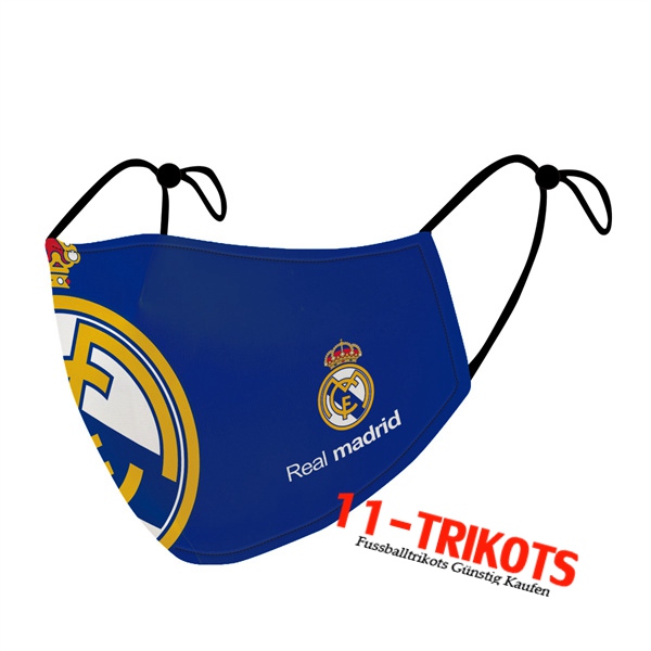 Real Madrid Atemschutzmaske Blau Reutilisable