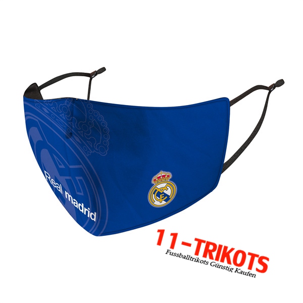 Real Madrid Atemschutzmaske Blau Reutilisable -02