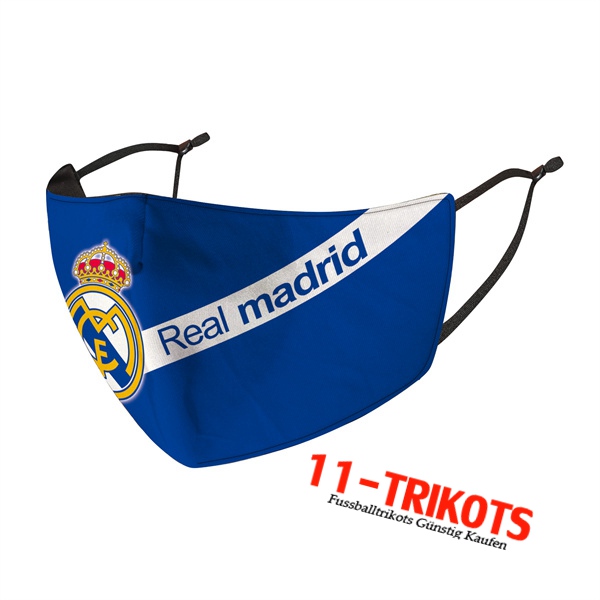Real Madrid Atemschutzmaske Blau/Weiß Reutilisable