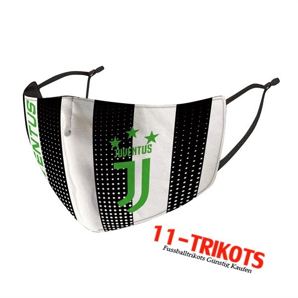 Juventus Atemschutzmaske Schwarz/Weiß Reutilisable