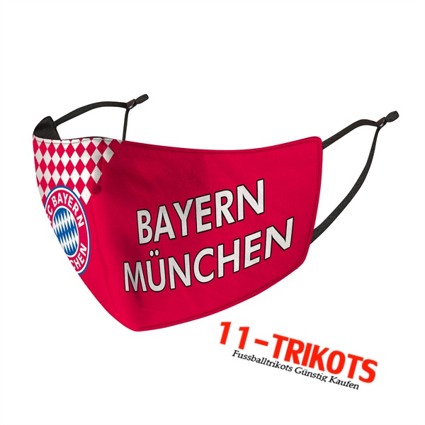 Bayern München Atemschutzmaske Rot/Weiß Reutilisable