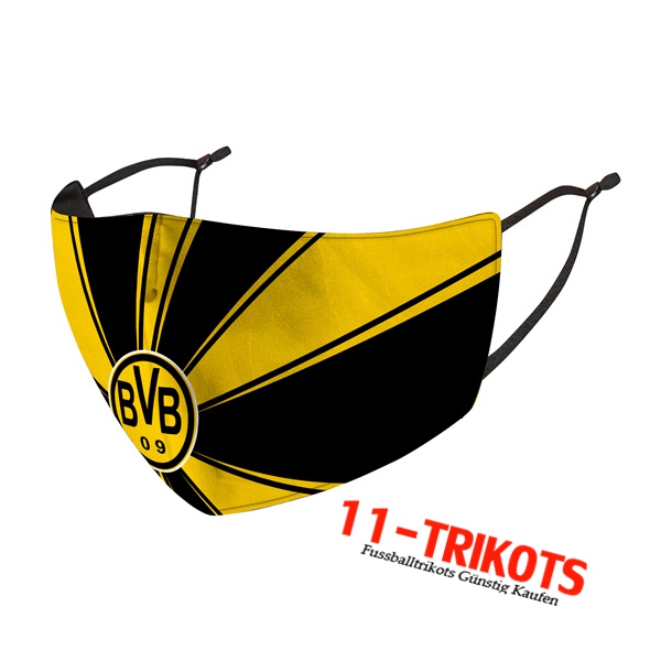 Dortmund Atemschutzmaske Schwarz/Gelb Reutilisable