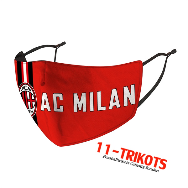 AC Milan Atemschutzmaske Rot Reutilisable