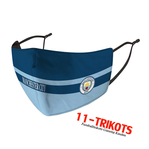 Manchester City Atemschutzmaske Navy blau Reutilisable