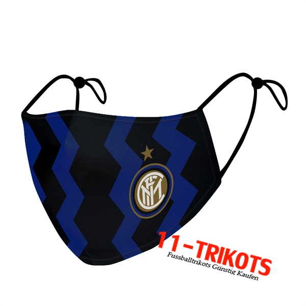 Inter Milan Atemschutzmaske Schwarz/Blau Reutilisable