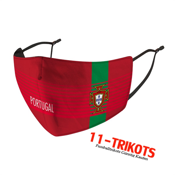 Portugal Atemschutzmaske Rot Reutilisable
