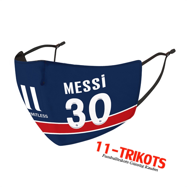 PSG Messi 30 Atemschutzmaske Blau Reutilisable