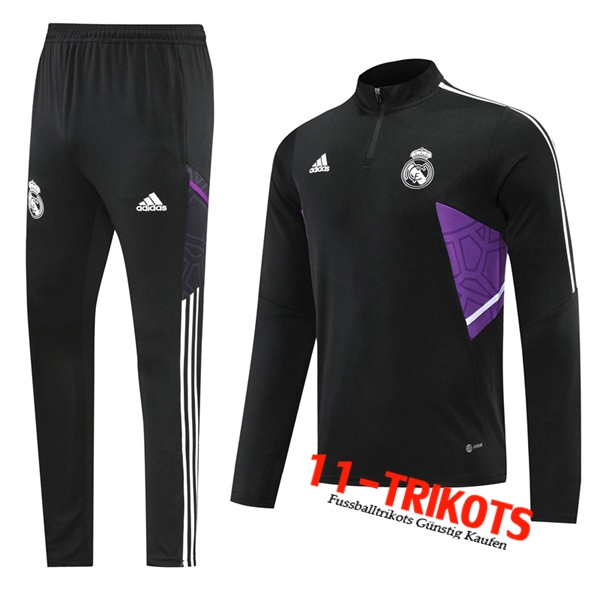 Real Madrid Trainingsanzug Schwarz 2022/2023